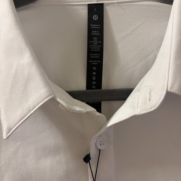 Lululemon New Venture Classic-Fit LS Shirt – White, Large - Picture 2 of 6
